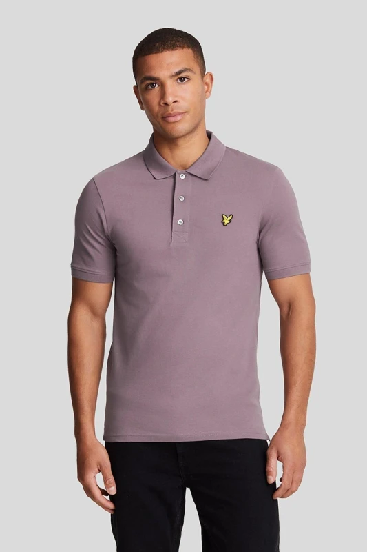 Image of Lyle & Scott Plain Polo Shirt Highland Mauve L