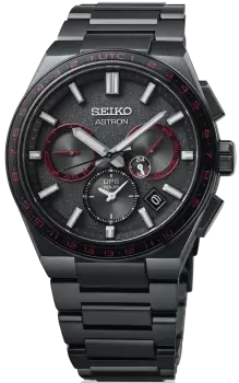 Image of Seiko Astron Watch GPS Solar 5X Dual Time Redshift Limited Edition
