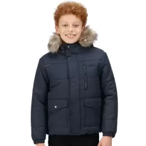 Image of Regatta Boys Parvaiz Hooded Padded Insulated Parka Jacket 11-12 Years - Chest 75-79cm (Height 146-152cm)