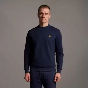 Image of Mens Crew Neck Fly Fleece - Navy - XS