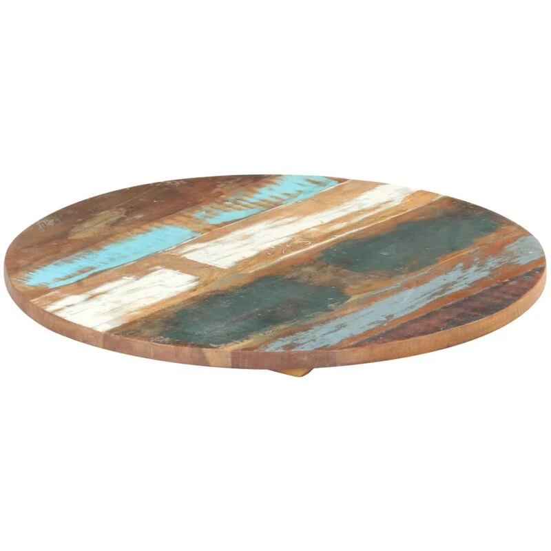 Image of VIDAXL Round Table Top 40cm 25-27mm Solid Reclaimed Wood vidaXL 8719883793849