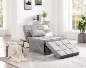 Image of Oscar Single Chair Ottoman Sofa Bed With Chaise Feature and Matching Cushion