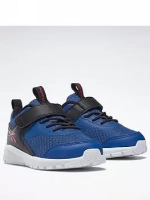 Image of Reebok Rush Runner 4 Shoes, Blue/Black/Red, Size 7