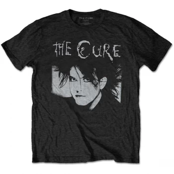 Image of Cure - The - Robert Illustration Unisex Large T-Shirt - Black
