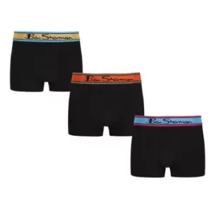 Image of Ben Sherman Pack Thomas Trunks - Black