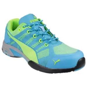 Image of Puma Safety Womens/Ladies Celerity Knit Lace Up Safety Trainers (2 UK) (Blue)