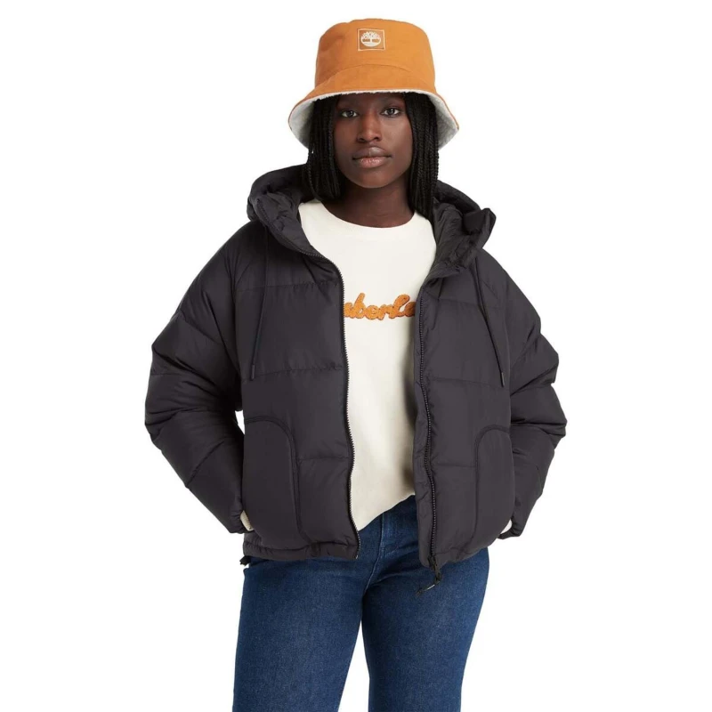 Image of Timberland Recycled Down Puffer Jacket Black female M