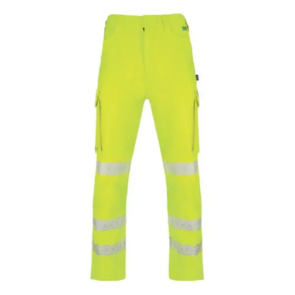 Image of Beeswift Envirowear Beeswift Envirowear High Visibility Trousers Saturn Yellow 32 EWCTRSY32