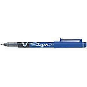 Image of Pilot V Sign Pen Medium 0.6mm Blue Pack of 12