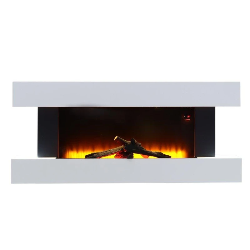 Image of Kabinet UK Contemporary Fireplace Mantel for Living Room White Black unisex One size