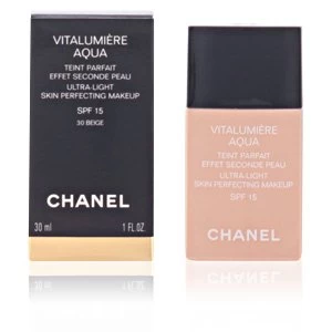 Image of Chanel Vitalumiere Aqua Fluid Foundation Color 30 Beige