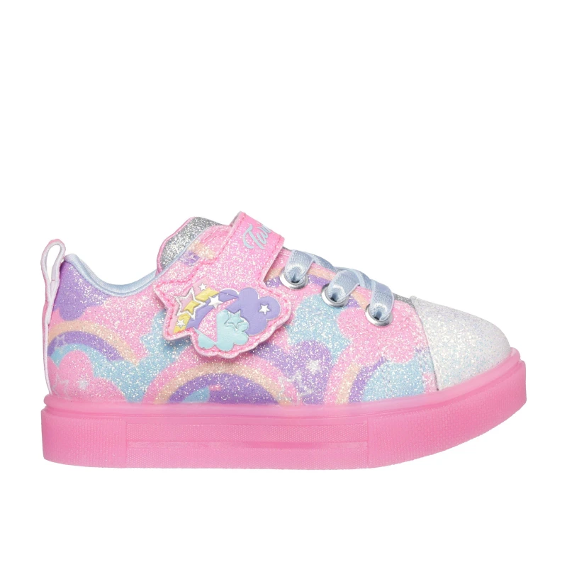 Image of Skechers Kids Twinkle Ice Canvas Trainers Pink female C5 (22)
