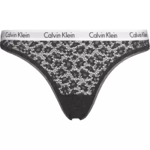 Image of Calvin Klein Caros Lace Bikini Briefs - Black