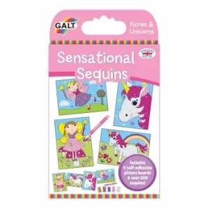 Image of Galt Toys Sensational Sequins Fairies and Unicorns Kit