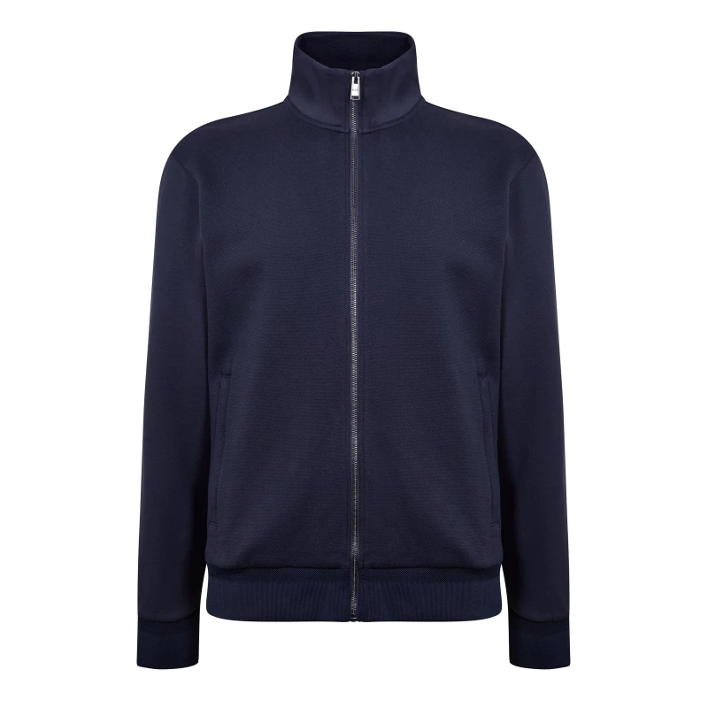 Image of Boss Mens H-Shepherd 100 Full Zip Fleece Dark Blue 404 male Small