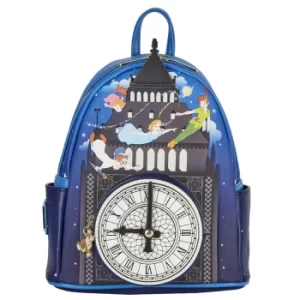 Image of Loungefly Disney Peter Pan Glow Clock Mini Backpack