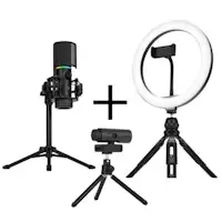 Image of Streamplify STARTER Bundle Including MIC TRIPOD, CAM, & LIGHT 10