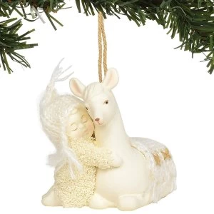 Image of Peaceful Kingdom Llama Snowbaby Hanging Ornament