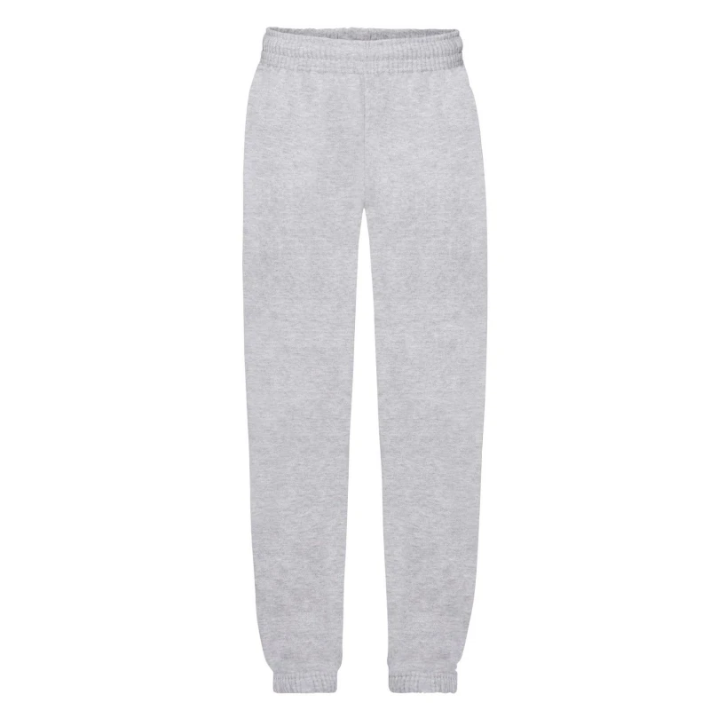 Image of Fruit Of The Loom Premium Heather Jogging Bottoms Grey
