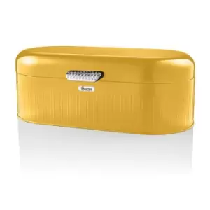 Image of Swan Retro Yellow Bread Bin