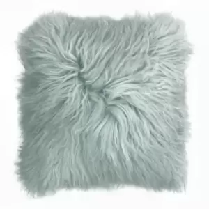 Image of Mongolian Sheepskin Cushion Blue Blush, Blue Blush / 40 x 40cm / Polyester Filled