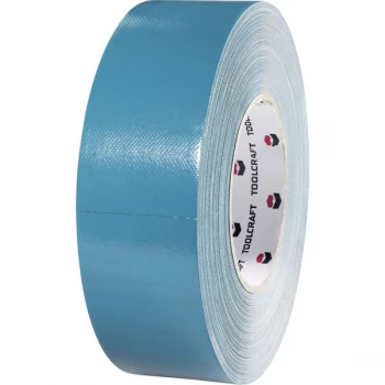 Image of Toolcraft 404127 Fabric Adhesive Tape 50 m x 48mm - Blue-Grey