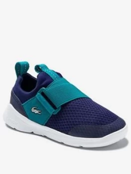 Image of Lacoste Younger Boys Lt Dash 0120 Slip Trainer - Blue