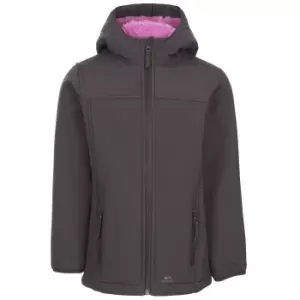 Image of Trespass Childrens/Kids Kristen Soft Shell Jacket (3-4 Years) (Dark Grey)