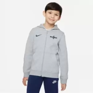 Image of Nike Big Kids Full-Zip Hoodie - Grey