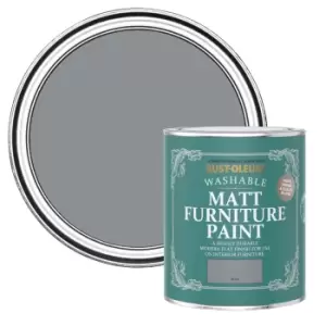 Image of Rust-Oleum Slate Matt Furniture Paint, 750Ml