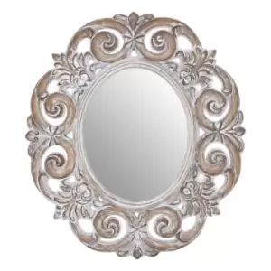 Image of 92 x 82cm Wall Mirror in Antique White