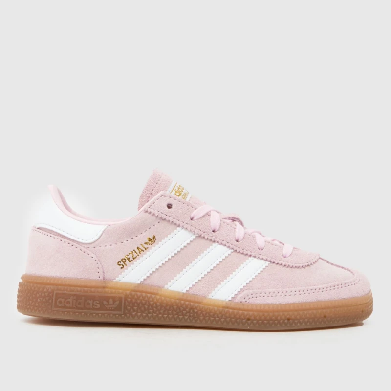 Image of adidas Originals Handball Spezial Shoes Childrens Pink/White unisex 2 (34)