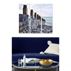 Image of MDF108083 Multicolor Decorative MDF Painting (3 Pieces)