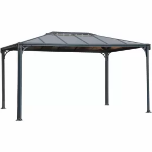 Image of Palram Martinique 3600 Garden Gazebo - Grey Bronze
