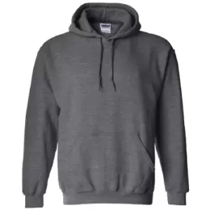 Image of Gildan Heavy Blend Adult Unisex Hooded Sweatshirt / Hoodie (2XL) (Dark Heather)