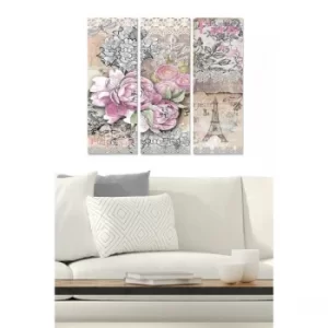 Image of MDF218253046 Multicolor Decorative MDF Painting (3 Pieces)