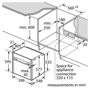 Image of Neff B48FT78H0B Built In Electric Single Oven in Stainless Steel 71L S H Door