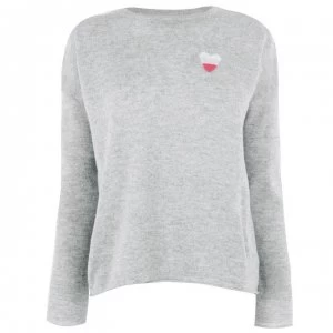 Image of Velvet Cashmere Sweater - Heather Grey