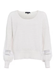 Image of French Connection Astra Knit Jumper White