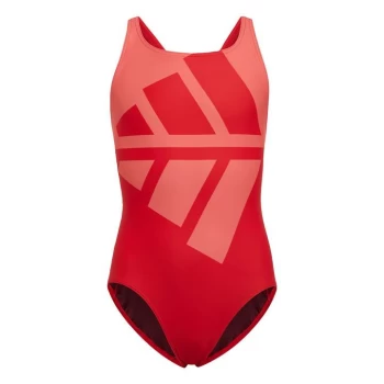 Image of adidas Must-Have Swimsuit Kids - Vivid Red / Semi Turbo