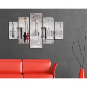 Image of ST112 Multicolor Decorative MDF Painting (5 Pieces)