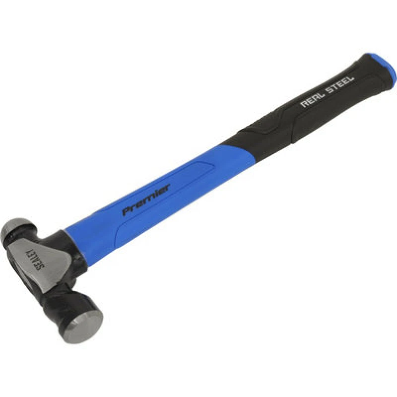 Image of Loops 24oz Ball Pein Hammer - Fibreglass Shaft - Drop Forged Steel - Rubber Grip Metallics