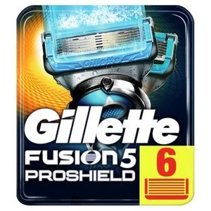 Image of Gillette Fusion ProShield Chill Flexball Blade 6 Refills
