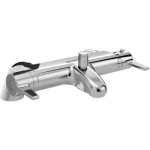 Image of Bristan Design Utility Lever TMV2 Thermostatic Bath Shower Mixer - Chrome