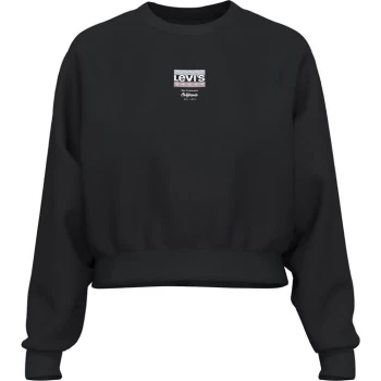 Image of Levis Levis Vintage Raglan Crew Sweater Ladies - CAVIAR