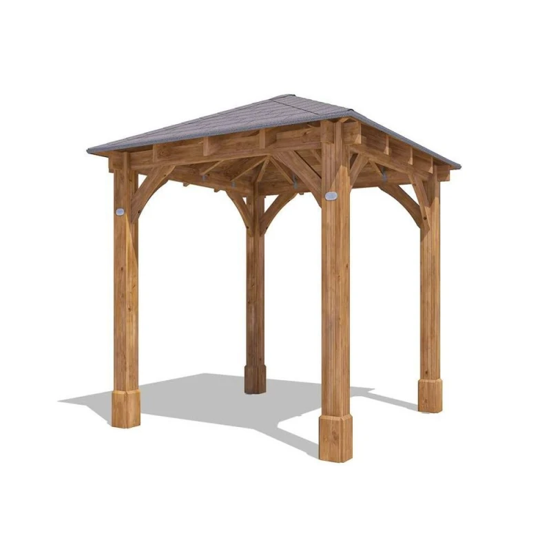 Image of Dunster House Heavy Duty Wooden Gazebo 2.5M X 2.5M Pressure Treated Timber, Leviathan