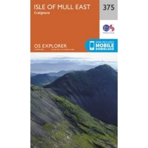 Image of Isle of Mull East by Ordnance Survey (Sheet map, folded, 2015)