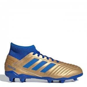 Image of adidas Predator 19.3 Childrens FG Football Boots - Gold/Blue/White