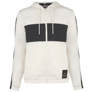 Image of Calvin Klein Performance Calvin Mens Performance Windbreaker Rain Jacket - White/Red 112