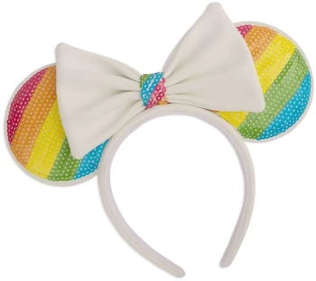 Image of Mickey Mouse Loungefly - Sequin Rainbow Minnie Headband multicolour